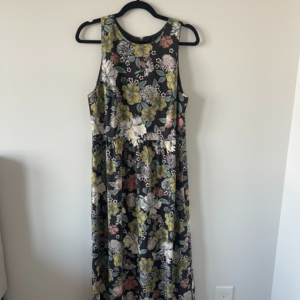 LOFT Floral Sleeveless Maxi Dress
